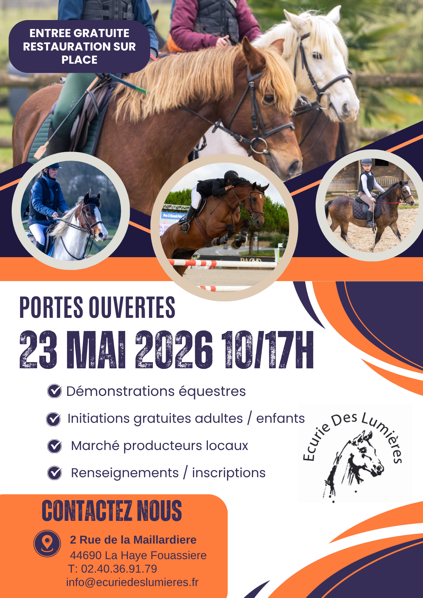 RDV le 23 Mai pour nos portes ouvertes